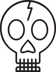 Skull icon symbol vector image illustration
