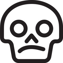 Skull icon symbol vector image illustration
