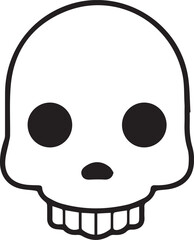 Skull icon symbol vector image illustration
