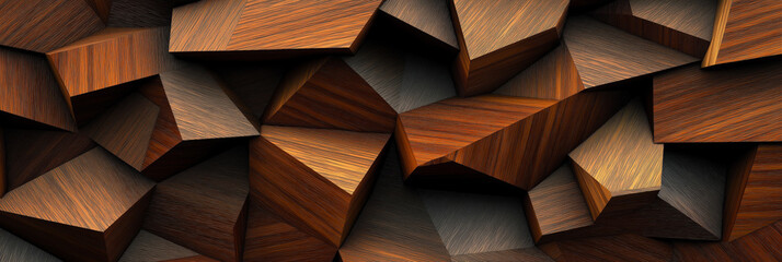 Wooden pattern. Elegant luxury 3d geometric wood wallpaper