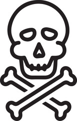 Skull icon symbol vector image illustration
