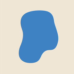 contemporary blue silhouette for logo visual identity