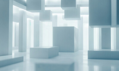 Cube abstract space background