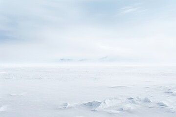 Empty snowy arctic landscape horizon outdoors nature.