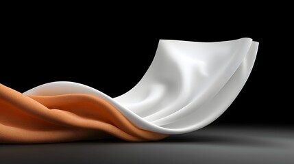 Floating sheets of paper suspended in a clean minimalist studio background providing ample room for adding copy text or design elements  3D digital with a serene ethereal aesthetic