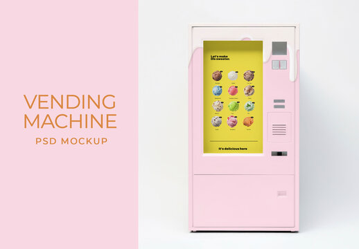 Vending Machine Mockup With Generative AI