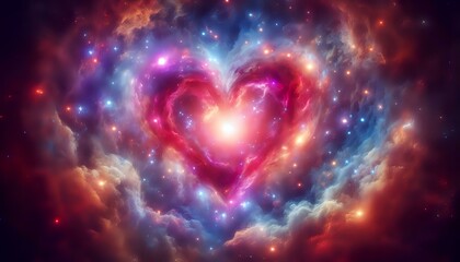 Cosmic Heart Nebula: A Celestial Display of Love