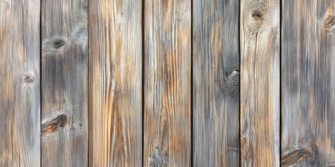 Fototapeta premium Aged rustic wooden texture in natural color, without any paint.