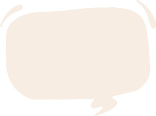 Abstract beige speech bubble with fluid, irregular edges and a small heart shape. Minimalistic design ideal for social media graphics, notes, or text overlays.