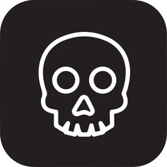 Skull icon symbol vector image illustration
