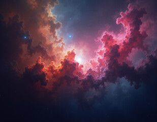 Fototapeta premium Space theme. Generative ai.