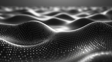 black and white background. abstract dark background. Abstract flowing waves. Light and smooth texture, digitally dynamic curves.  