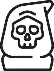 Skull icon symbol vector image illustration
