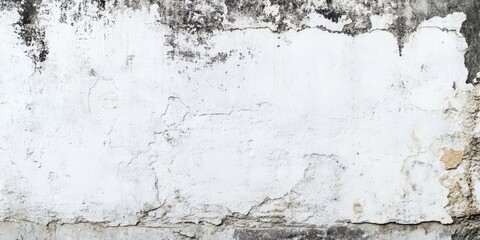 Fototapeta premium Old white concrete wall - texture or background