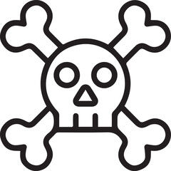 Skull icon symbol vector image illustration

