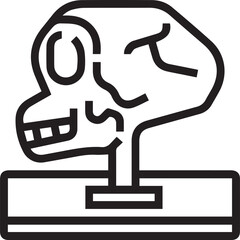 Skull icon symbol vector image illustration
