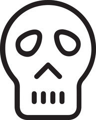 Skull icon symbol vector image illustration
