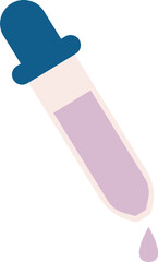 illustration of A Pipette in Colorful Design Vector Icon