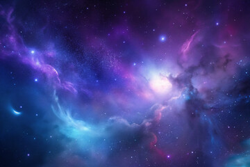 Obraz premium background. space, star, galaxy, night, sky, nebula, universe, astronomy, abstract, light, stars, blue, cosmos, dark, fantasy, planet, moon, science, bright, black, supernova, deep, illustration, clou