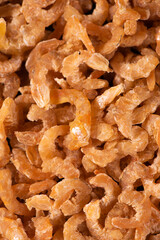 dried shrimp texture background, seafood ingredients.