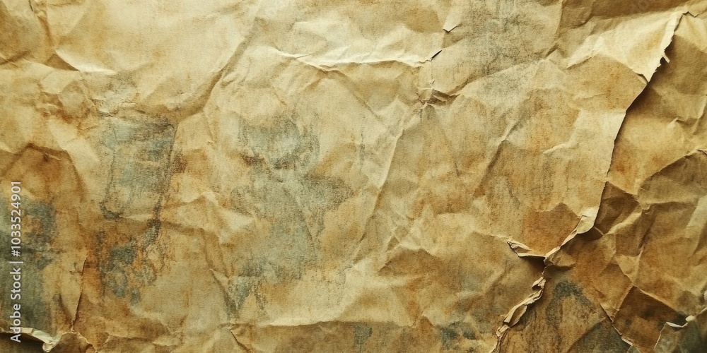 Poster grungy background of dirty, stained textured recycled paper.
