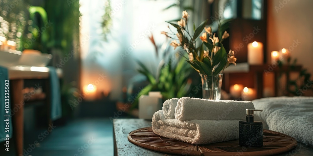 Poster spa concept in sharp focus