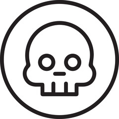 Skull icon symbol vector image illustration
