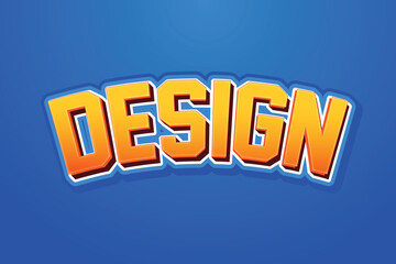 3D Editable text text effect