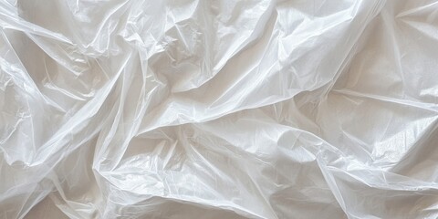 Obraz premium Textured creased polyethylene plastic film