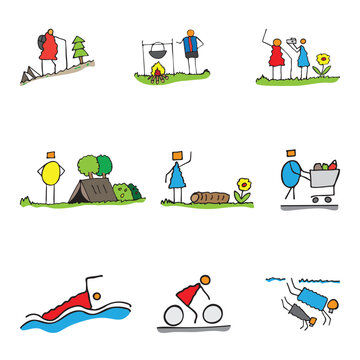 Adventure Awaits: A Hand-Drawn Travel Doodle Icon Set

This whimsical collection of hand-drawn travel doodles offers a unique and charming visual style for your projects. From quirky landmarks to play