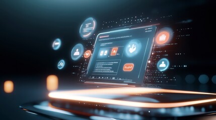 Futuristic Personalized Digital Interface Concept