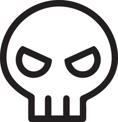 Skull icon symbol vector image illustration
