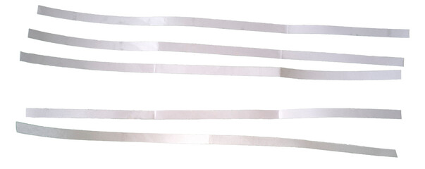 bandes de feuilles de papier passées au broyeur, PNG sur fond transparent