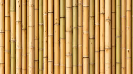 Fototapeta premium Bamboo texture, natural rustic style, yellow and green tones, for backgrounds and design projects.