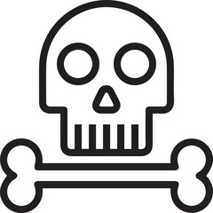 Skull icon symbol vector image illustration
