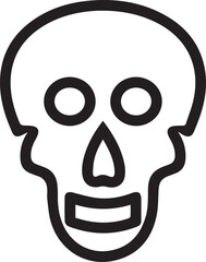 Skull icon symbol vector image illustration
