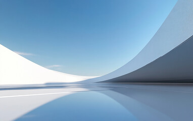 3D rendering of abstract architectural spaces
