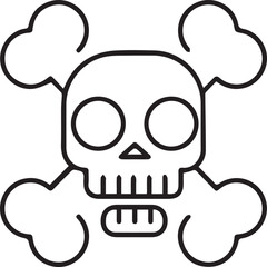 Skull icon symbol vector image illustration
