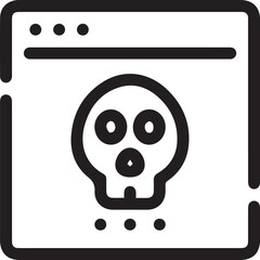 Skull icon symbol vector image illustration
