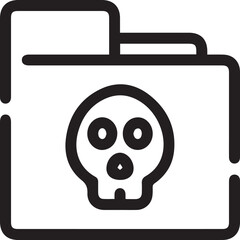 Skull icon symbol vector image illustration
