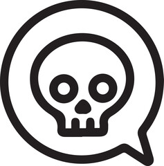 Skull icon symbol vector image illustration
