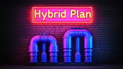 Obraz premium Hybrid Plan binary unilevel