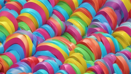 colorful plastic beads