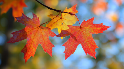 maple leaves in autumn