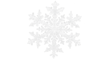 white snowflakes background isolated on white or transparent png