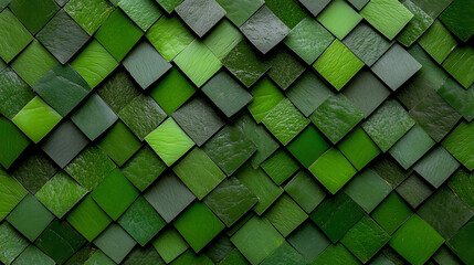 Green leaf pattern, white isolate background