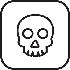 Skull icon symbol vector image illustration
