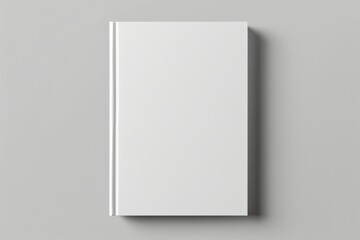 A blank, open book with clean white pages, ready for content. The minimalist design highlights the simplicity and potential for creativity.