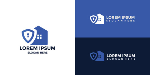 home security logo with minimalist style