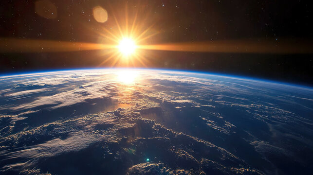 Watching Sunrise and Sunset on Earth from Outer Space

